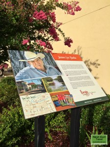 James Lee Burke Sign on Main Street in New Iberia