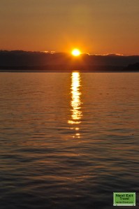 Sunset over Olympic National Forest, Seattle