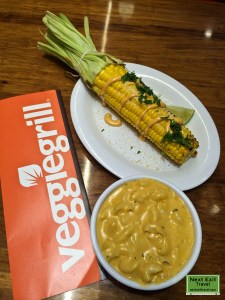 Veggie Grill, Mac & Cheese and Corn