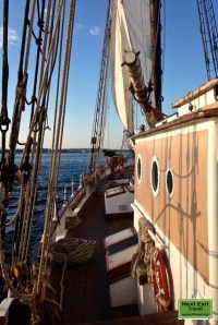Sailing in Boston Harbor, Liberty Clipper