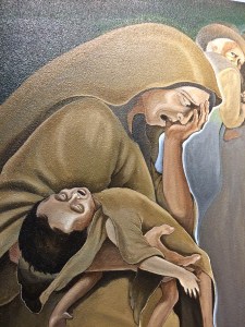 Detail: Children of the World Dream of Peace, by Leo Tanguma